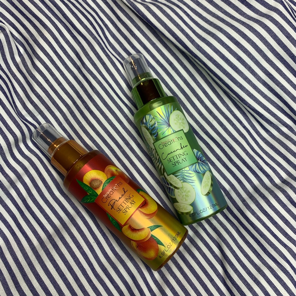 Peach and Cucumber Setting Spray